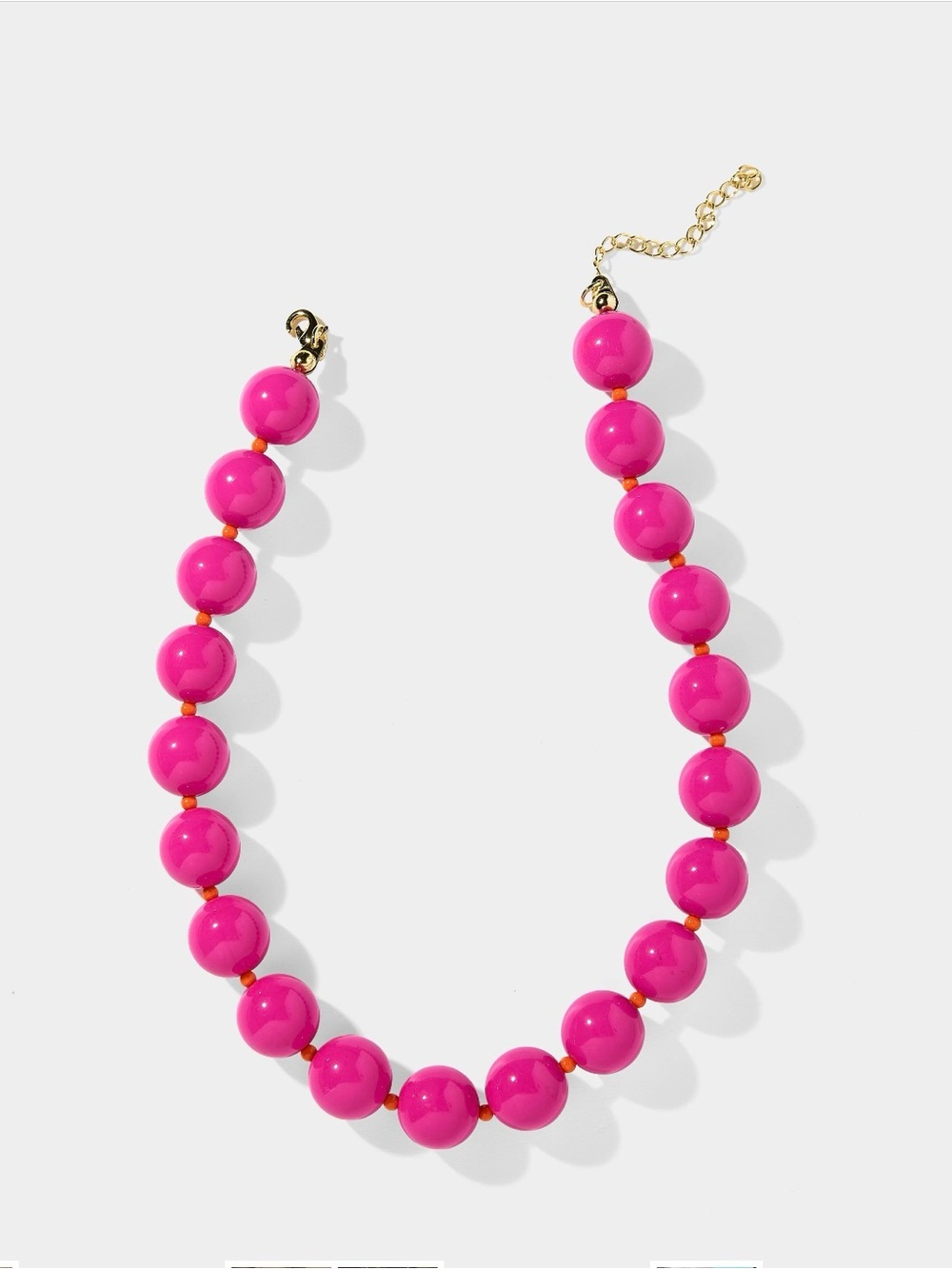 Allie + Bess  Hot Pink Necklace